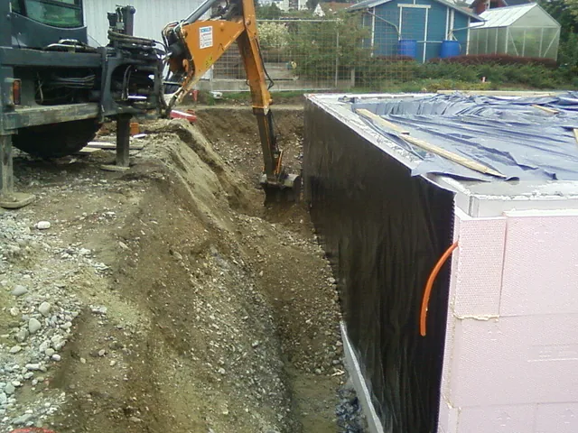 Außendämmung einer Wand