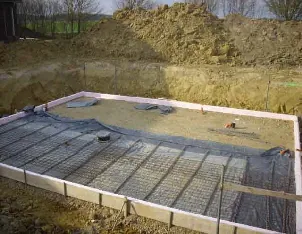 Bewehrung mit Stahlmatten für Betonbodenplatte – Bauunternehmen Georg Schuler Hohentengen