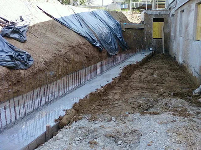 Frisch gegossener Beton